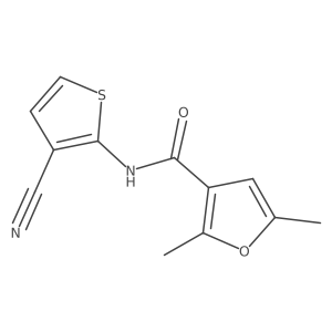 N-(3-cyanothiophen-2-yl)-2,5-dimethylfuran-3-carboxamide Structure