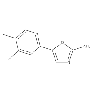 5-(3,4-Dimethylphenyl)-1,3-oxazol-2-amine结构式