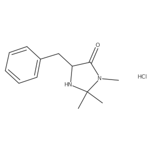 5-Benzyl-2,2,3-trimethylimidazolidin-4-one hydrochloride结构式