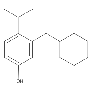 3-(Cyclohexylmethyl)-4-isopropylphenol Structure