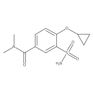 4-Cyclopropoxy-N,N-dimethyl-3-sulfamoylbenzamide结构式