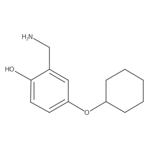 2-(Aminomethyl)-4-(cyclohexyloxy)phenol Structure