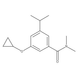 3-Cyclopropoxy-5-isopropyl-N,N-dimethylbenzamide Structure