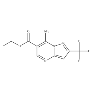 Ethyl 7-amino-2-(trifluoromethyl)pyrazolo[1,5-a]pyrimidine-6-carboxylate Structure