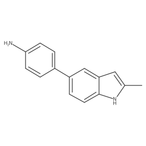 4-(2-Methyl-1H-indol-5-yl)benzenamine结构式