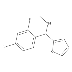I+/--(4-Chloro-2-fluorophenyl)-N-methyl-2-furanmethanamine Structure