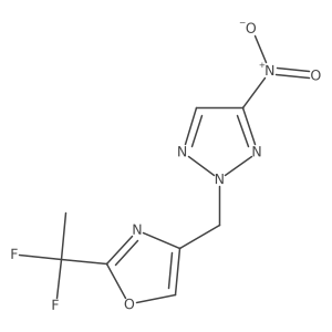 2-(1,1-Difluoroethyl)-4-((4-nitro-2h-1,2,3-triazol-2-yl)methyl)oxazole结构式