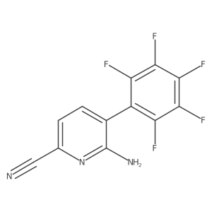 6-Amino-5-(perfluorophenyl)picolinonitrile结构式