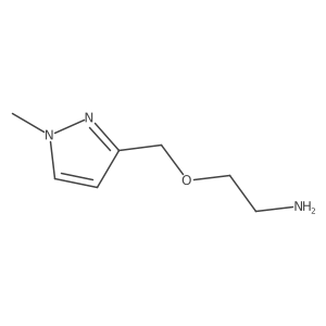 2-[(1-Methylpyrazol-3-yl)methoxy]ethylamine Structure