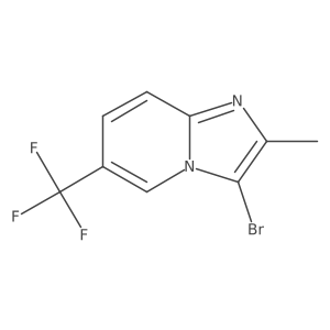 3-Bromo-2-methyl-6-(trifluoromethyl)imidazo[1,2-a]pyridine结构式