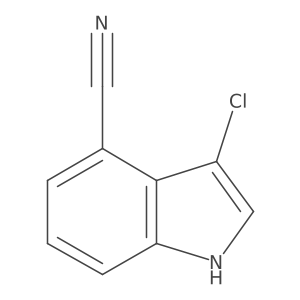 3-chloro-1H-indole-4-carbonitrile Structure