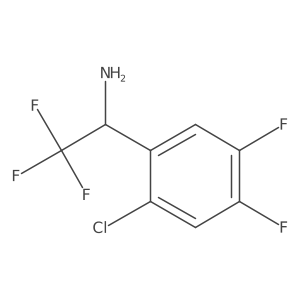 1-(2-Chloro-4,5-difluorophenyl)-2,2,2-trifluoroethan-1-amine Structure