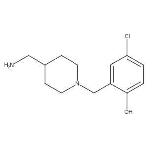 2-{[4-(Aminomethyl)piperidin-1-yl]methyl}-4-chlorophenol结构式