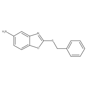 2-(Benzylsulfanyl)-1,3-benzoxazol-5-amine Structure