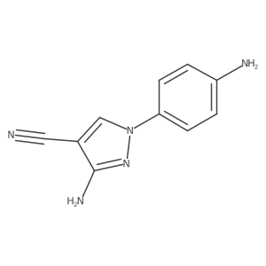 3-amino-1-(4-aminophenyl)-1H-pyrazole-4-carbonitrile Structure