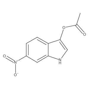 6-nitro-1H-indol-3-yl acetate Structure