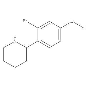 2-(2-Bromo-4-methoxyphenyl)piperidine Structure