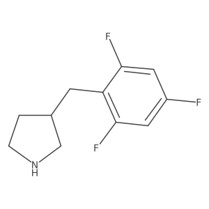 3-[(2,4,6-Trifluorophenyl)methyl]pyrrolidine Structure