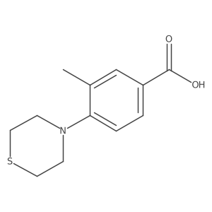 3-Methyl-4-thiomorpholinobenzoic acid结构式