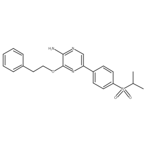 5-(4-Isopropylsulfonylphenyl)-3-phenethyloxy-pyrazin-2-amine Structure