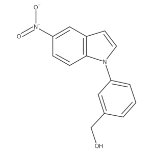 (3-(5-Nitro-1H-indol-1-yl)phenyl)methanol结构式