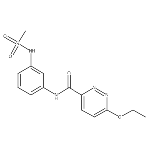 6-ethoxy-N-(3-(methylsulfonamido)phenyl)pyridazine-3-carboxamide结构式
