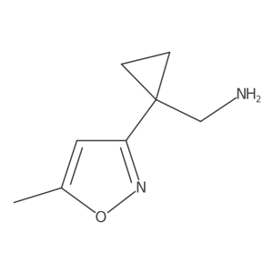 [1-(5-Methyl-1,2-oxazol-3-yl)cyclopropyl]methanamine结构式