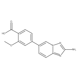 4-(2-Amino[1,2,4]triazolo[1,5-a]pyridin-6-yl)-2-methoxybenzoic acid Structure