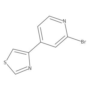 4-(2-Bromopyridin-4-YL)thiazole结构式