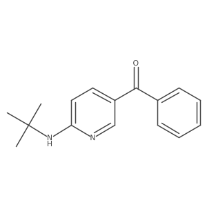 (6-(tert-Butylamino)pyridin-3-yl)(phenyl)methanone结构式
