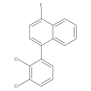 1-(2,3-Dichlorophenyl)-4-fluoronaphthalene结构式