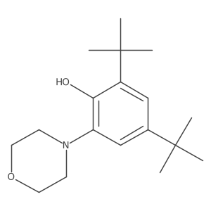 4,6-Di-t-butyl-2-morpholinophenol结构式