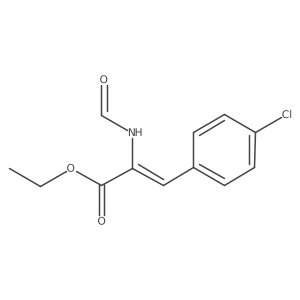 Ethyl 2-formamido (4-chlorophenyl) acrylate Structure
