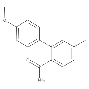 4'-Methoxy-5-methyl-[1,1'-biphenyl]-2-carboxamide结构式