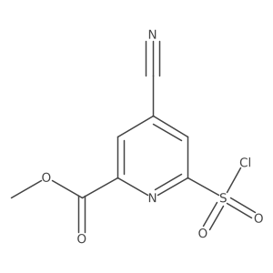 Methyl 6-(chlorosulfonyl)-4-cyanopyridine-2-carboxylate Structure