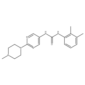 1-(2,3-Dimethylphenyl)-3-[2-(4-methylpiperazin-1-yl)pyrimidin-5-yl]urea Structure