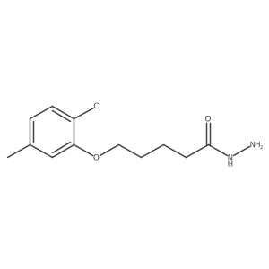 5-(2-Chloro-5-methylphenoxy)pentanehydrazide结构式