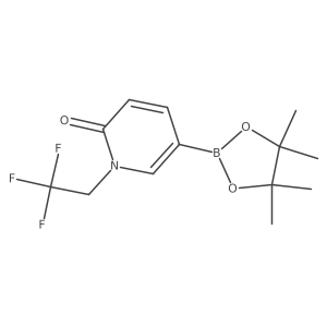 5-(4,4,5,5-Tetramethyl-1,3,2-dioxaborolan-2-yl)-1-(2,2,2-trifluoroethyl)pyridin-2-one结构式