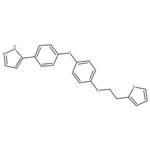 3-[4-[4-[2-(2-Thienyl)ethoxy]phenoxy]phenyl]-1H-pyrazole Structure