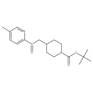 tert-Butyl 4-(((5-methylpyridin-2-yl)sulfinyl)methyl)piperidine-1-carboxylate Structure