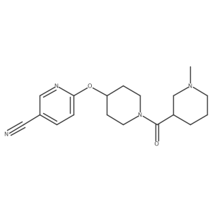 6-((1-(1-Methylpiperidine-3-carbonyl)piperidin-4-yl)oxy)nicotinonitrile Structure
