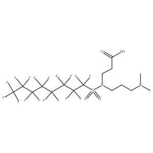 N-[3-(Dimethylamino)propyl]-N-[(heptadecafluorooctyl)sulfonyl]-beta-alanine Structure