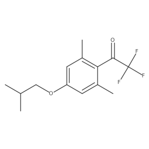 2,2,2-Trifluoro-1-(4-isobutoxy-2,6-dimethylphenyl)ethanone结构式