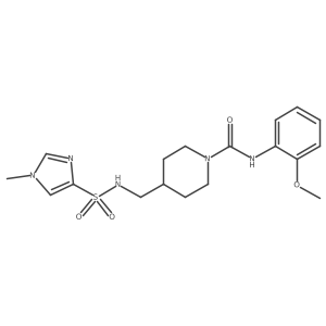 N-(2-methoxyphenyl)-4-((1-methyl-1H-imidazole-4-sulfonamido)methyl)piperidine-1-carboxamide Structure