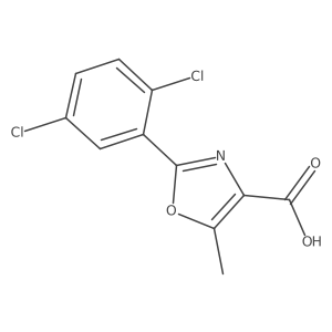 2-(2,5-Dichlorophenyl)-5-methyloxazole-4-carboxylic Acid Structure