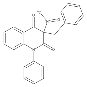 3-Benzyl-3-nitro-1-phenylquinoline-2,4(1H,3H)-dione结构式