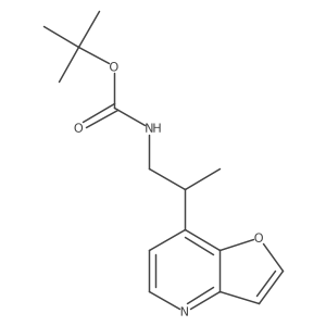 tert-butyl N-(2-furo[3,2-b]pyridin-7-ylpropyl)carbamate结构式