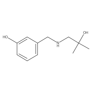 3-{[(2-Hydroxy-2-methylpropyl)amino]methyl}phenol结构式