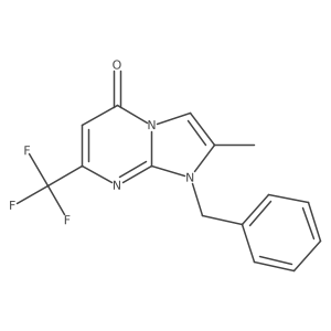 1-Benzyl-2-methyl-7-(trifluoromethyl)imidazo[1,2-a]pyrimidine-5(1H)-one Structure