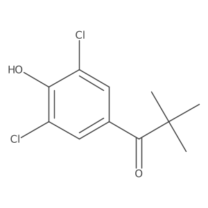 1-(3,5-Dichloro-4-hydroxyphenyl)-2,2-dimethylpropan-1-one Structure